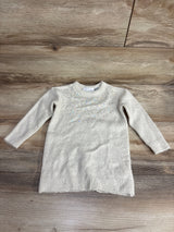 Children's Place Sequence Fuzzy Knit Sweater Dress Ivory sz 12-18m