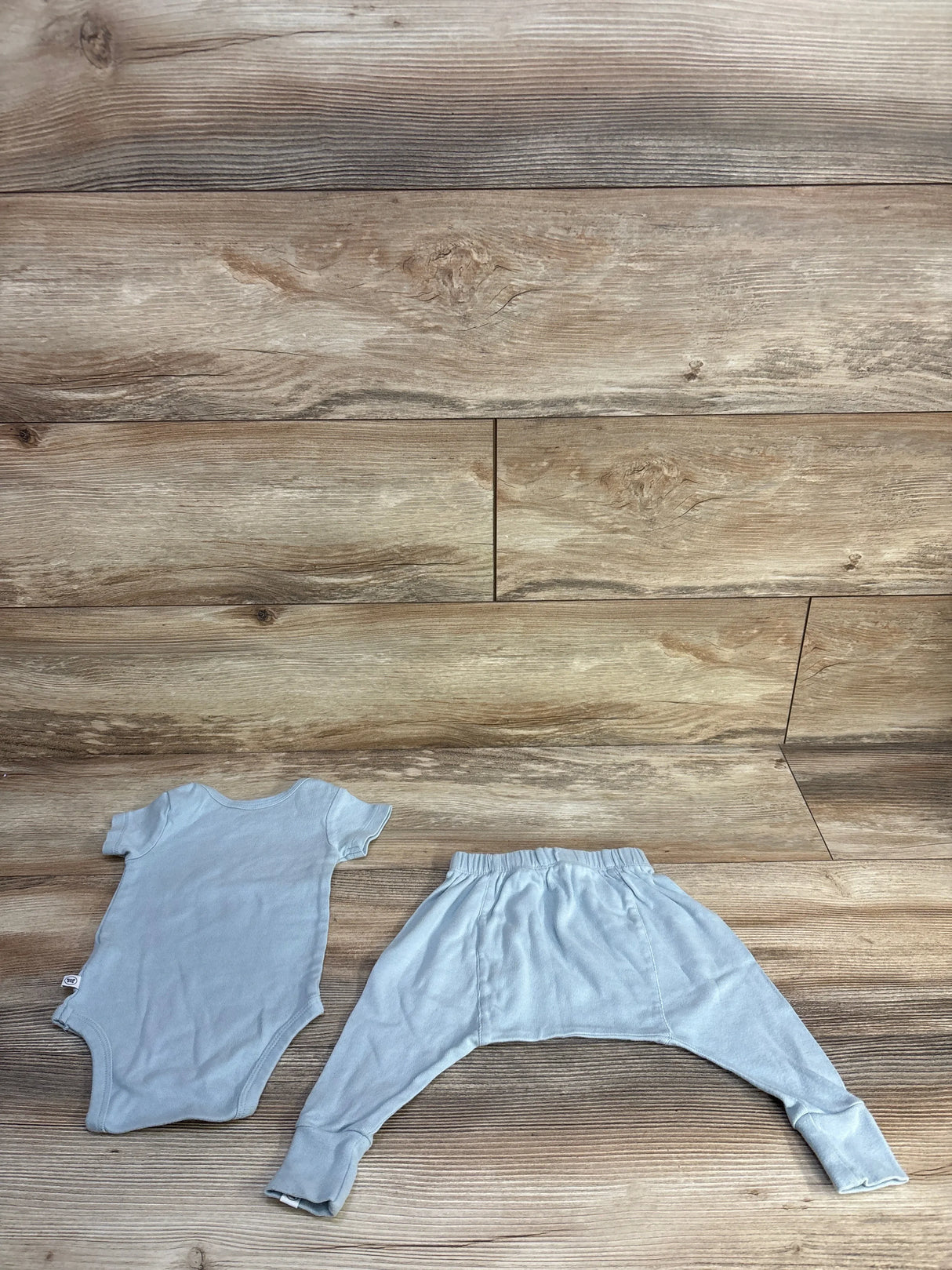 Honest Baby 2pc Bodysuit & Pants Set Blue sz 3-6m