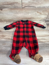 Carter's Buffalo Plaid Blanket Sleeper Red sz 3m