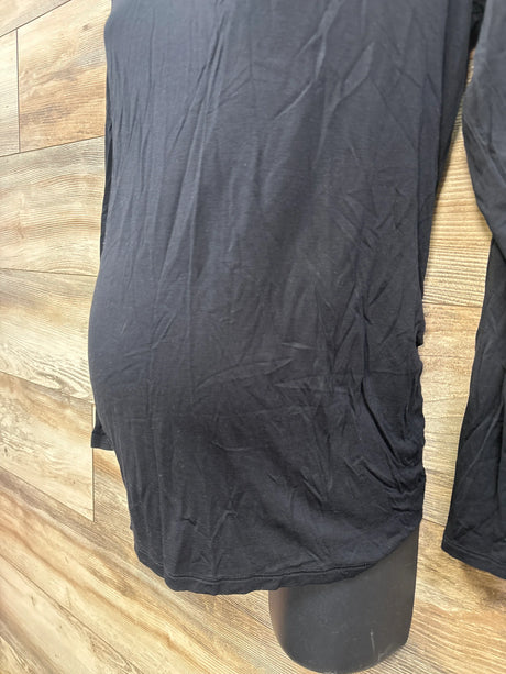 Sonoma Maternity Ruched Shirt Black sz Medium - Me n Mommy To Be
