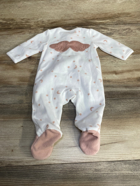 Just One You Moon & Stars Blanket Sleeper White sz 3m - Me n Mommy To Be