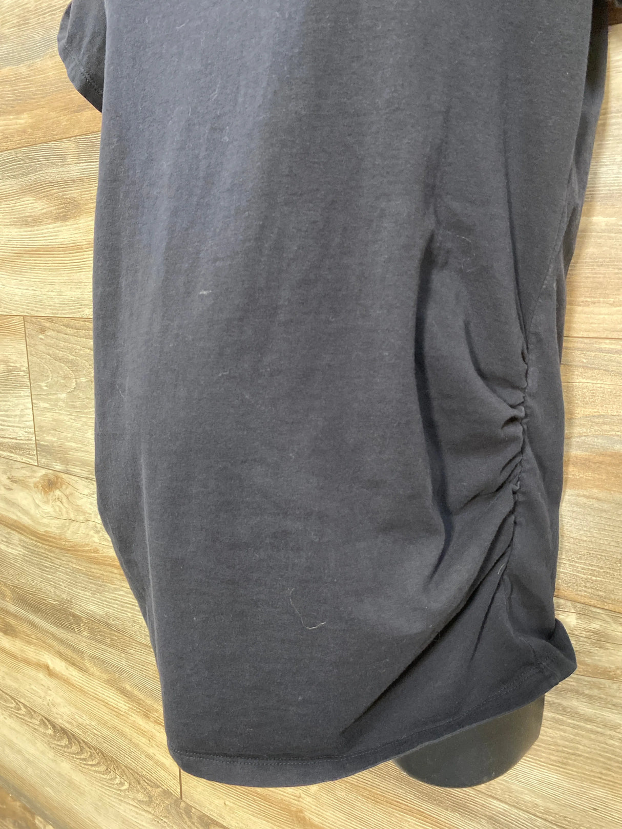Bumpstart Ruched Shirt Black sz Large