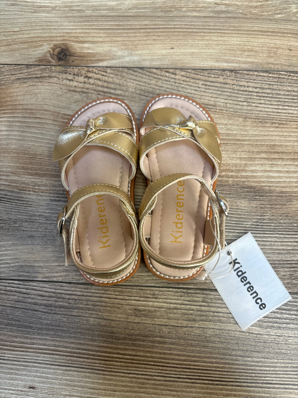 NEW Kiderence Summer Sandals Gold sz 6c
