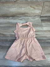 Picapino Metallic Polka Dot Shortie Romper Peach sz 12m