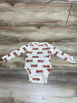 NEW Old Navy Fire Engine Ivory Bodysuit sz 12-18m