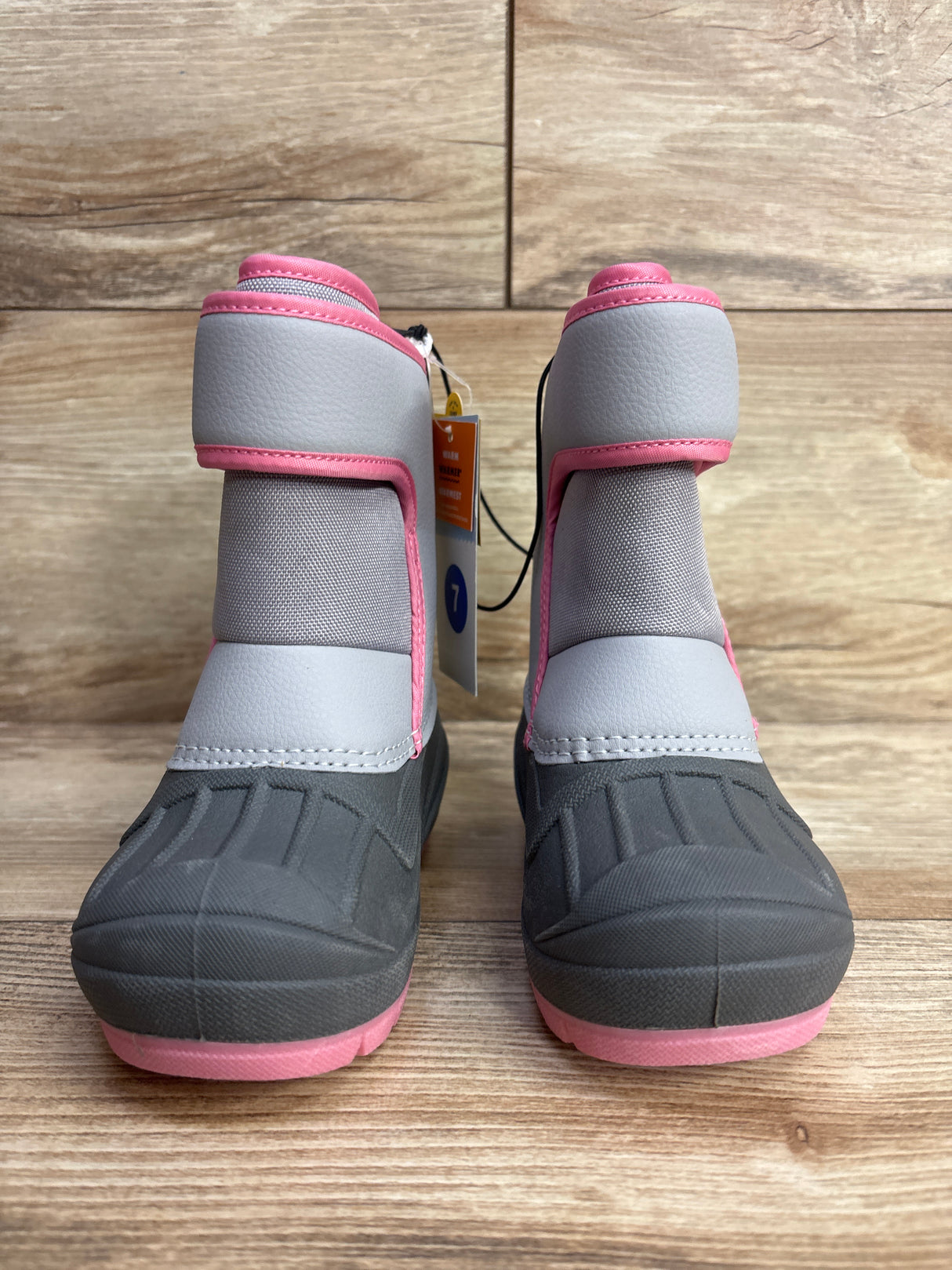 NEW Cat & Jack Lenny Winter Snow Boots Grey sz 7c