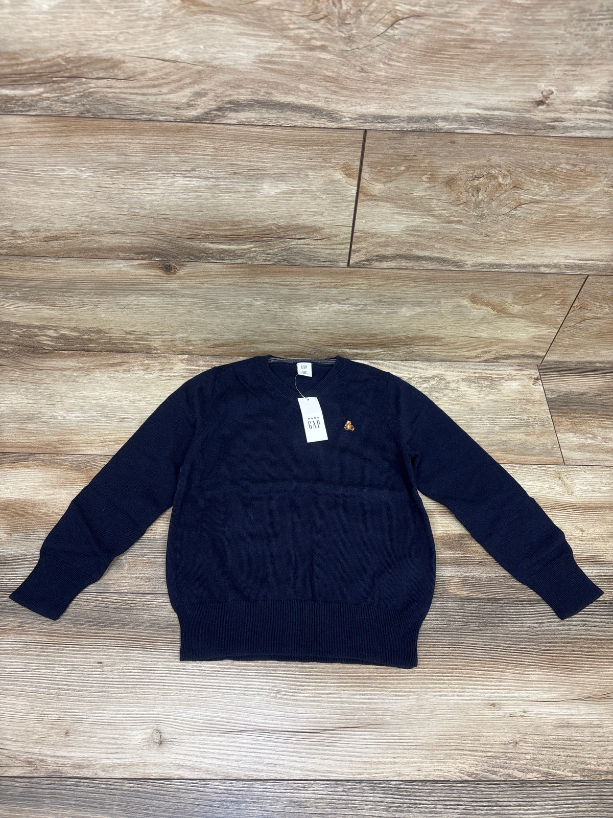 NEW Baby Gap V-Neck Knit Lightweight Sweater Navy sz 5T