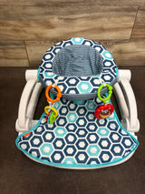 Fisher Price Sit-Me-Up Floor Seat in Blue Honeycomb