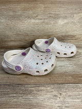 Crocs Classic Glitter Clogs Ivory sz 7c