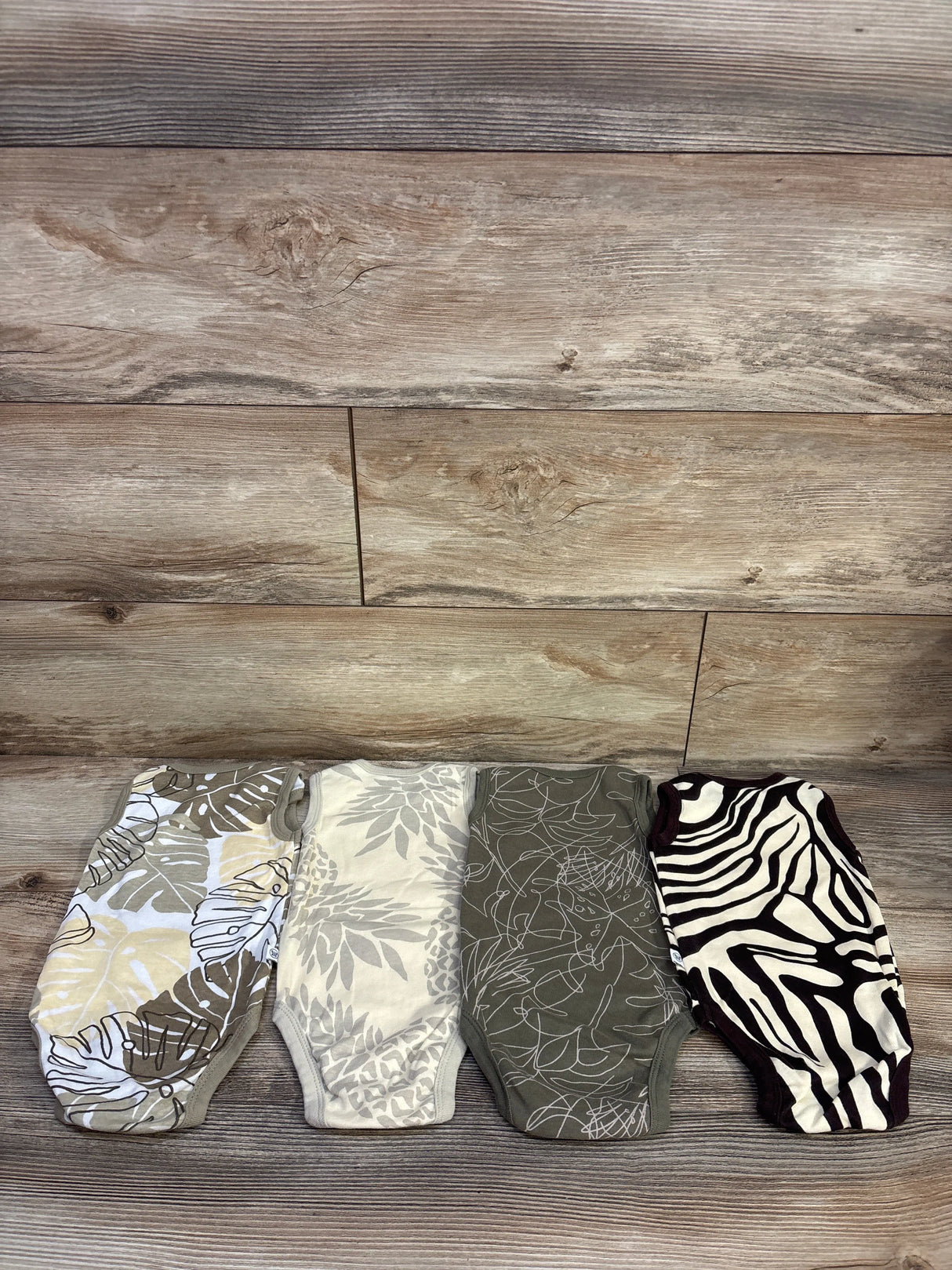 Honest Baby 4pk Tank Bodysuits Beige sz 3-6m