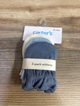 NEW Carter's 3pk Mittens sz 0-3m