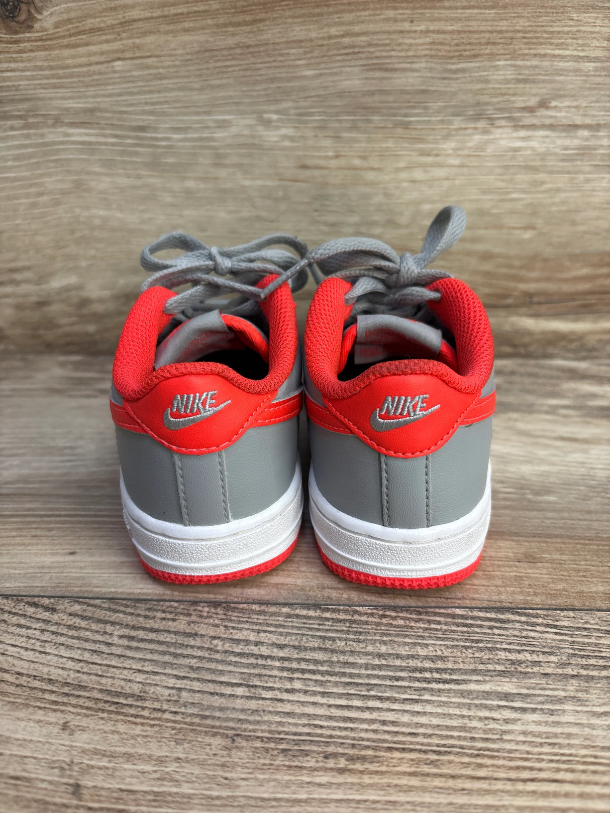 Force 1 TD 'Light Smoke Bright Crimson' Sneakers sz 9c - Me n Mommy To Be