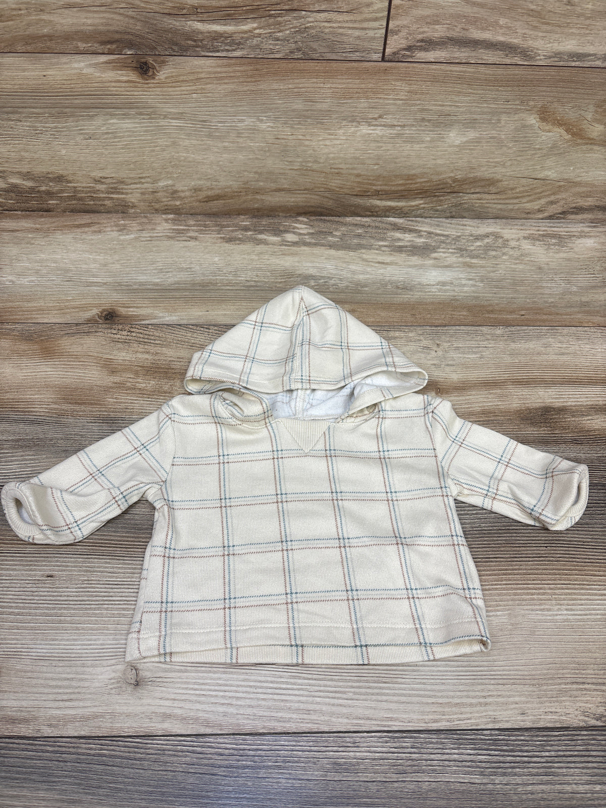 Modern Moments Hooded Long Sleeve Shirt Beige sz 0-3m