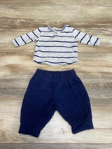 Ever & Ever 2pc Striped Shirt & Pants Grey sz Newborn