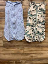 Yoofoss 2pk Sleeveless Sleep Sacks Blue sz 6-12m