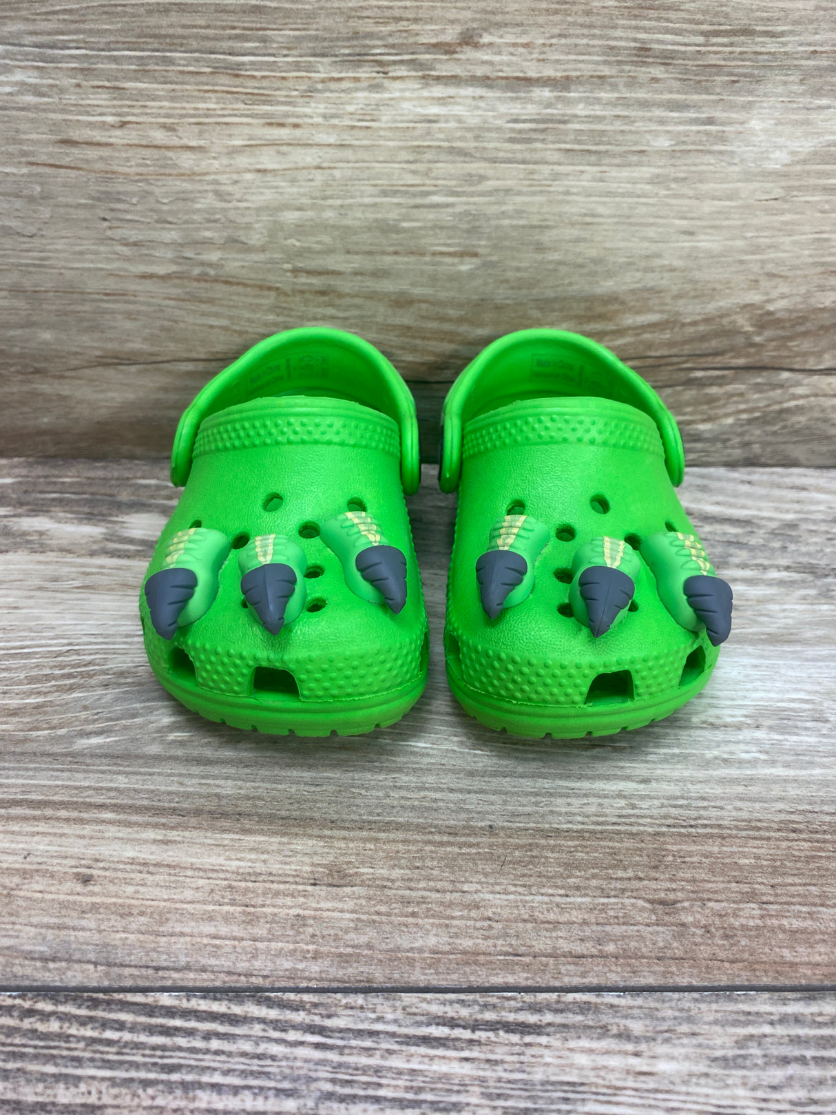 Crocs Classic I AM Dinosaur Clog Green Sz 4c