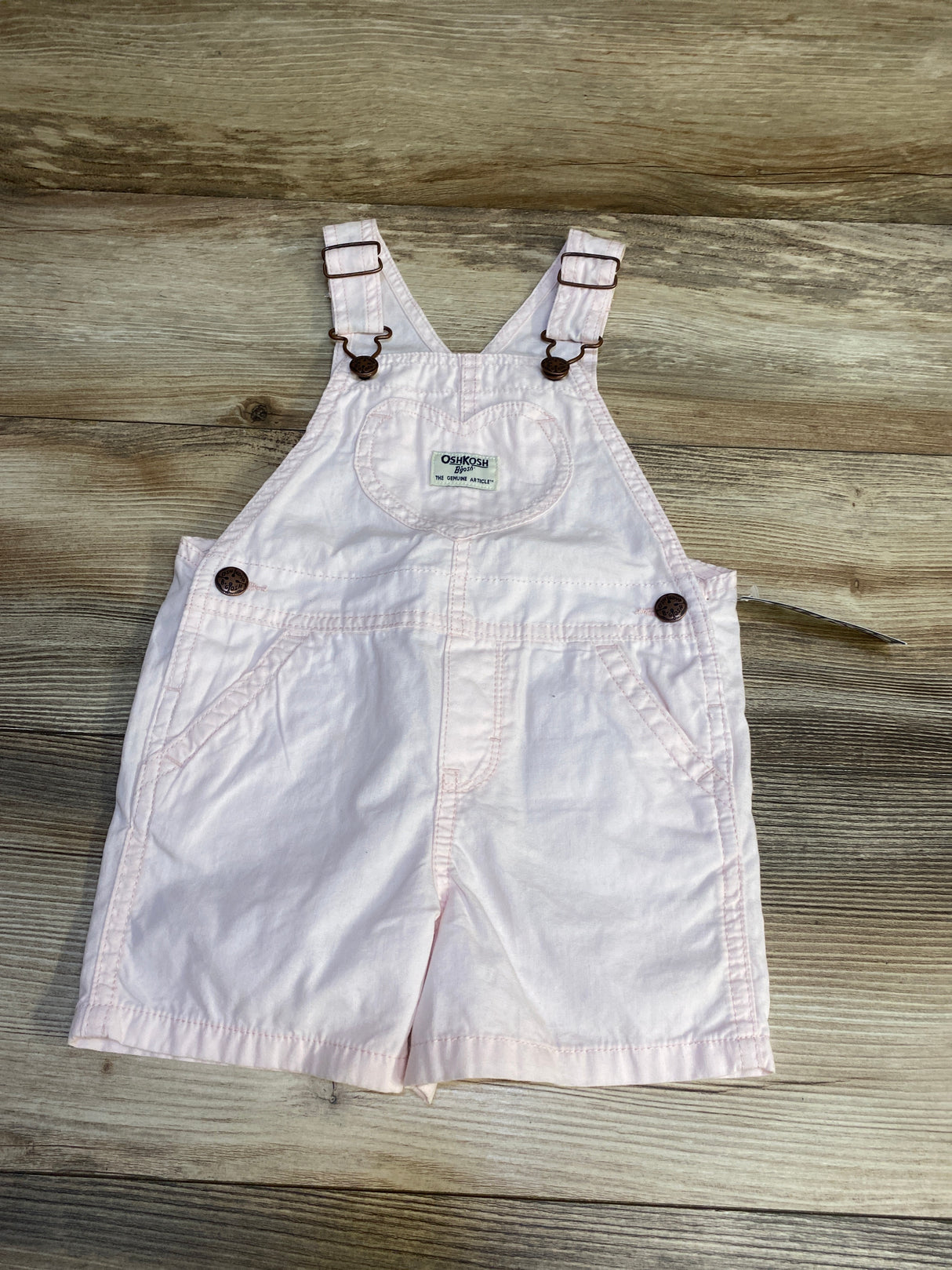 NEW OshKosh Heart Print Shortalls Pink sz 2T