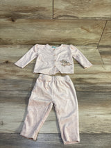 Disney Baby 2pc Bambi Velour Shirt & Pants Set Pink sz 3-6m