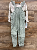 NEW Just One You 2pc Bird Print Shirt & Jumpsuit Set White sz 24m