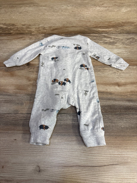 Carter's Footless Sleeper Grey sz 3m - Me n Mommy To Be