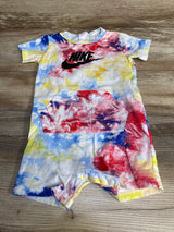 Nike Tie-Dye Shortie Romper White sz 24m