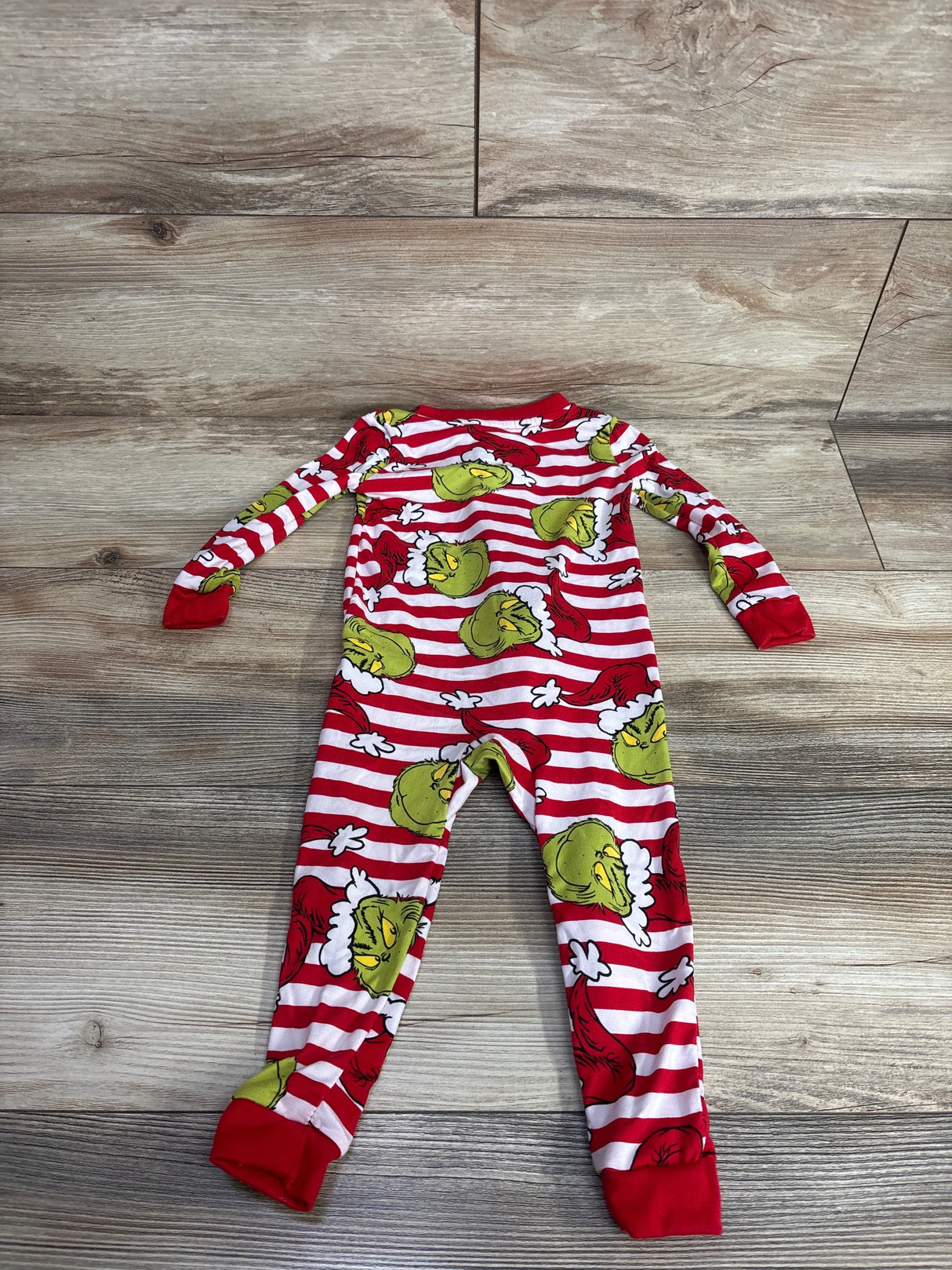The Grinch Striped Sleeper Red/White sz 18m