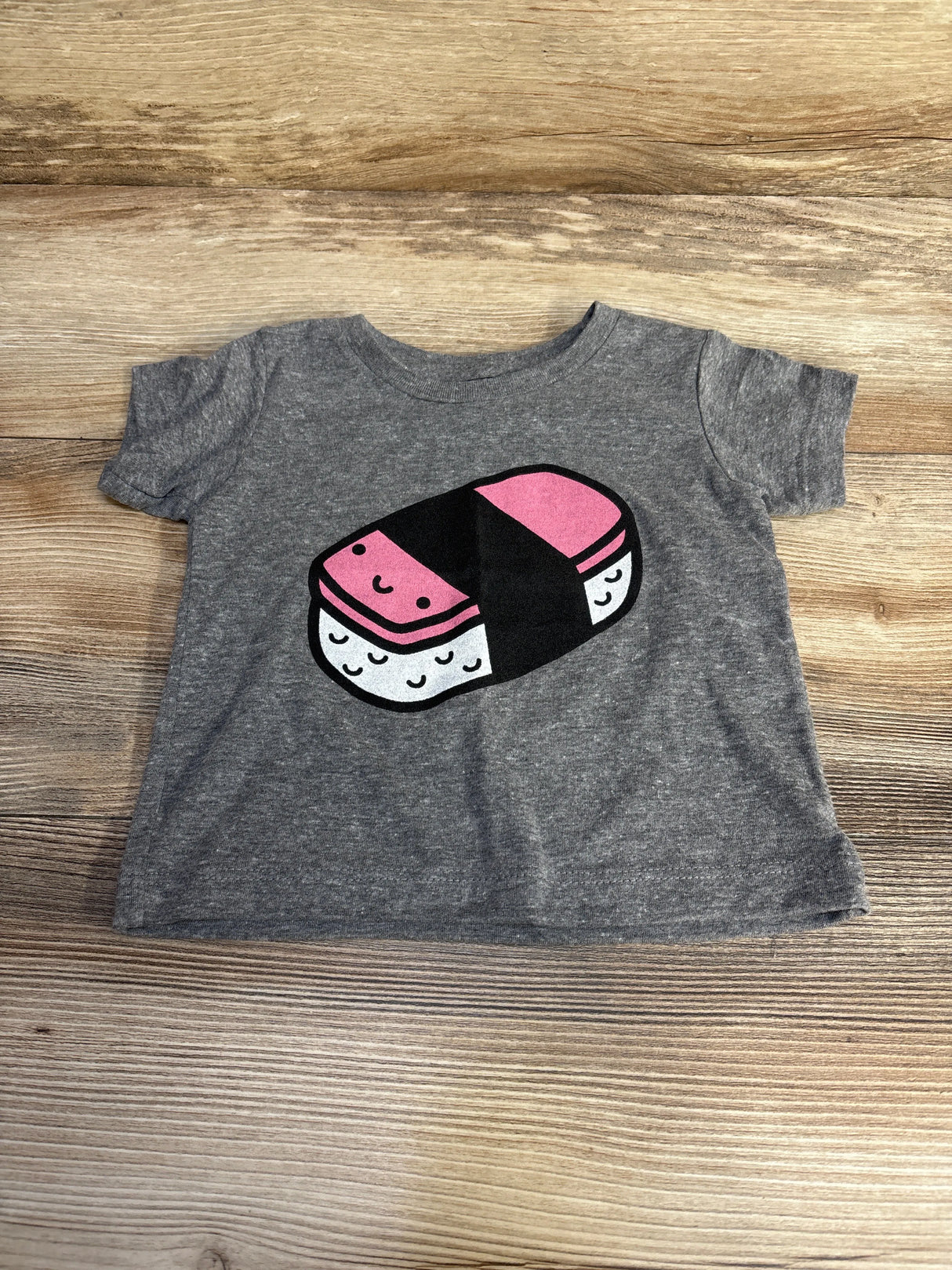 Mochi Kids Kawaii Spam Musubi Graphic Tee Grey sz 6-12m - Me n Mommy To Be