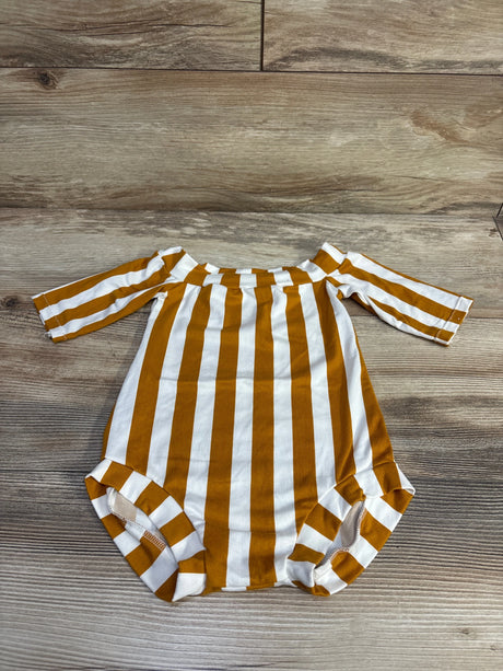 Striped Leotard Brown sz 4T - Me n Mommy To Be
