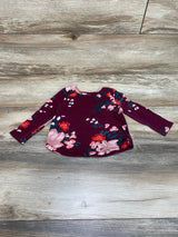 Old Navy Long Sleeve Shirt Maroon Sz 18-24m