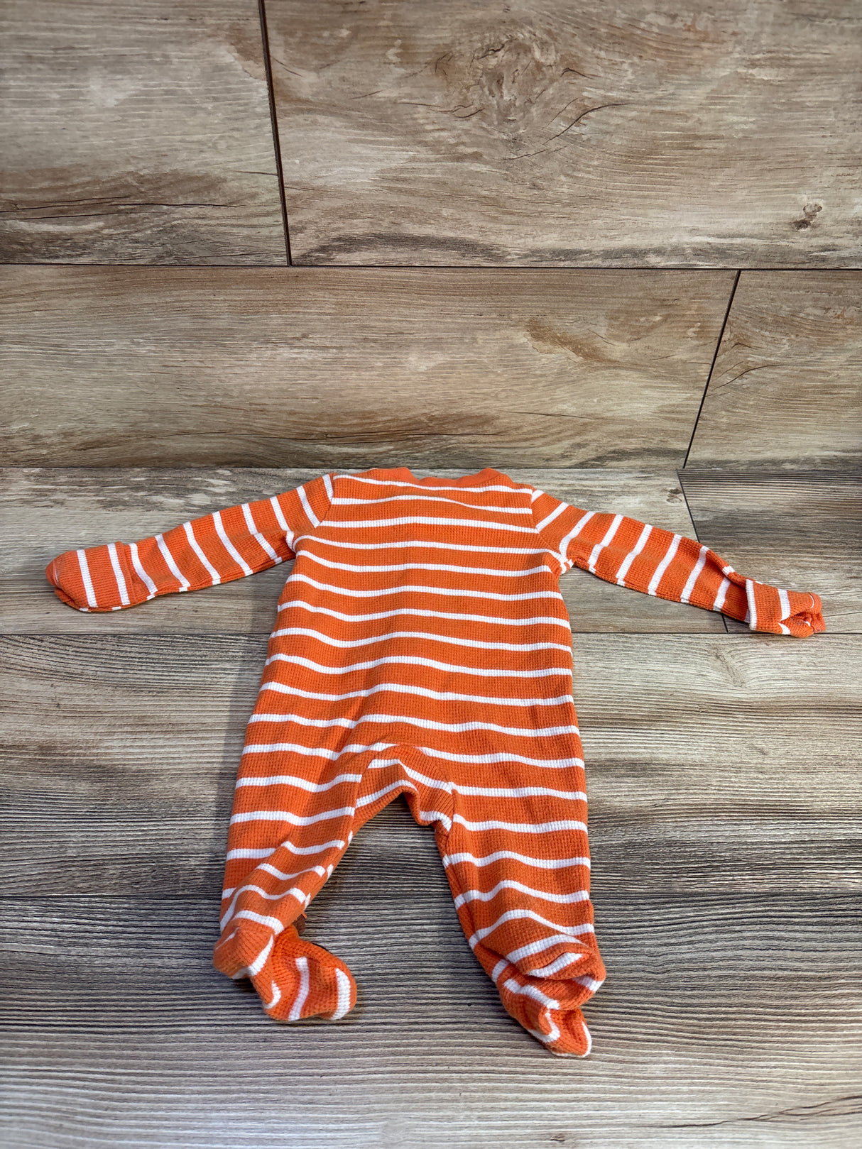 Just One You Pumpkin Waffle Knit Sleeper Orange sz Newborn