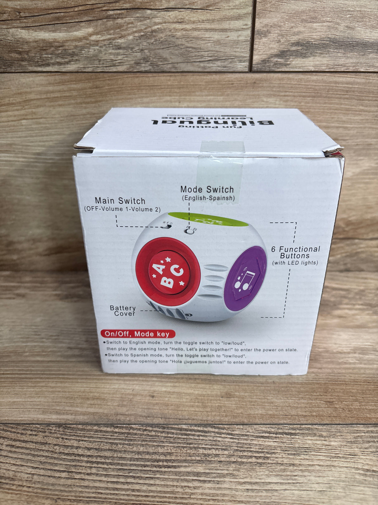 NEW Talk Fun Bilingual Learning Cube