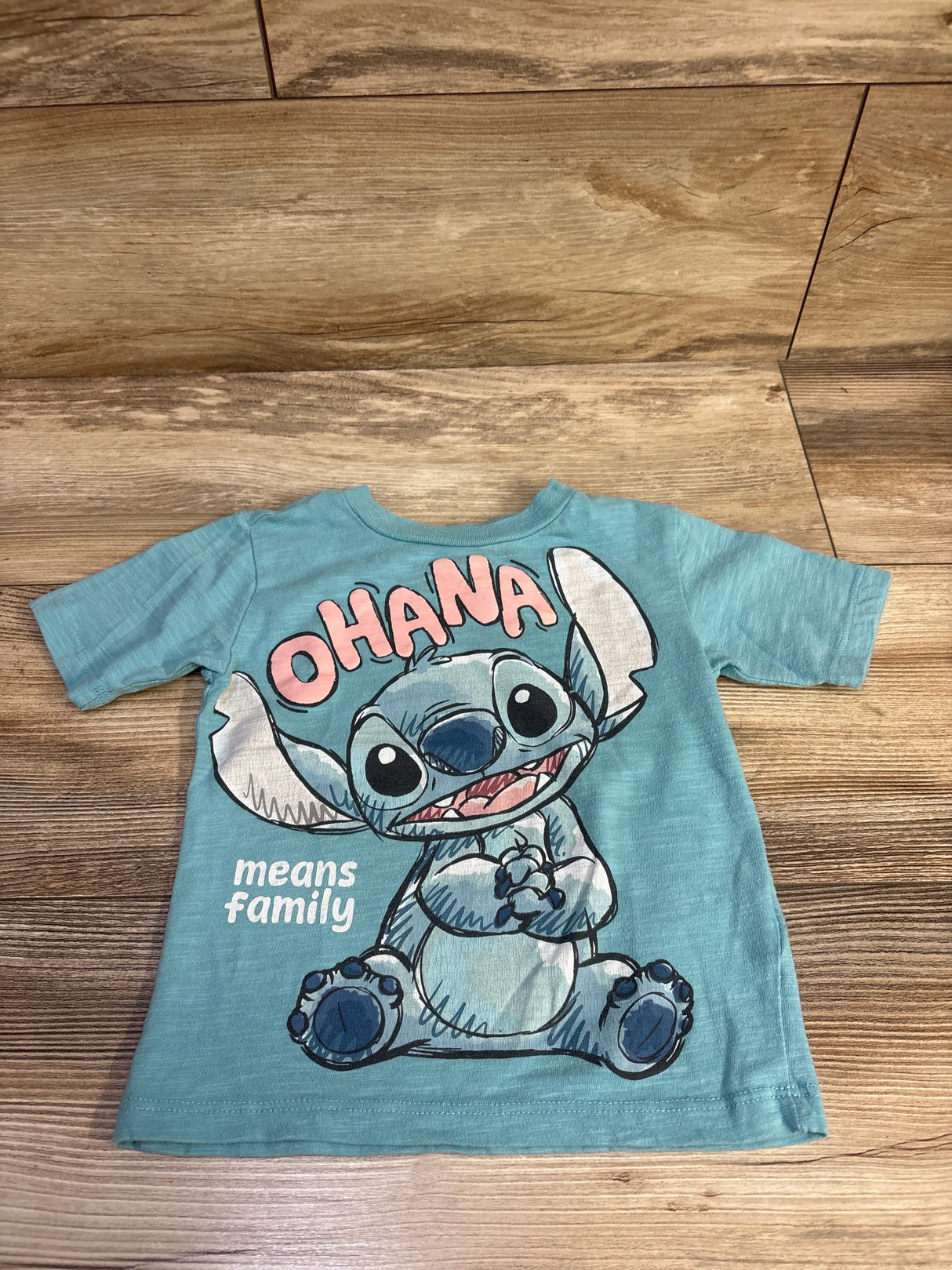 Disney Stitch Ohana Shirt Blue sz 2T