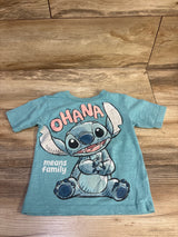 Disney Stitch Ohana Shirt Blue sz 2T