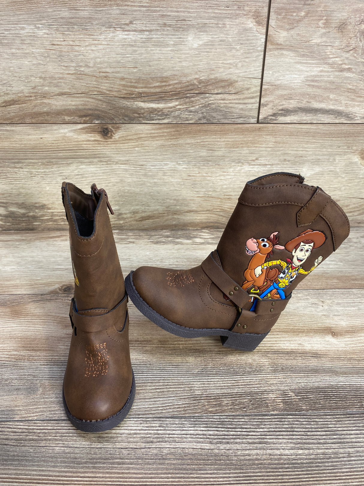 Disney Pixar Toy Story Woody Cowboy Boots Brown sz 7c