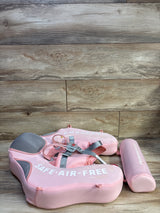 Mambobaby Non-Inflatable Pool Float with Canopy & Tail Pink 13-40lbs