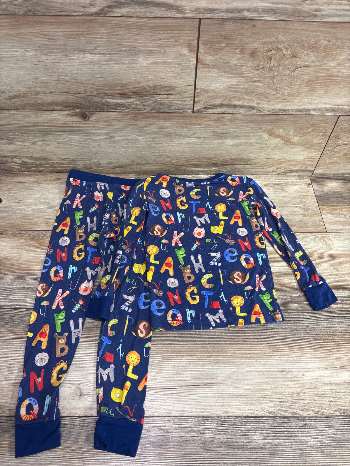 Little Sleepies ABC 2pc Bamboo Pajama Set Navy sz 3T