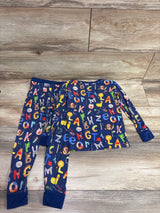 Little Sleepies ABC 2pc Bamboo Pajama Set Navy sz 3T