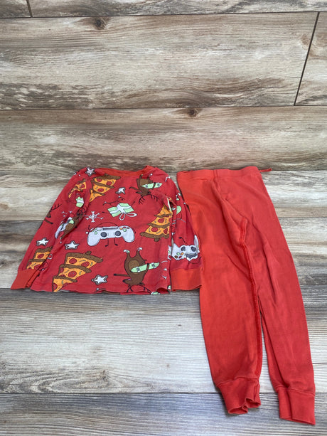 H&M 2pc Christmas Pajama Set Red sz 5/6 - Me n Mommy To Be