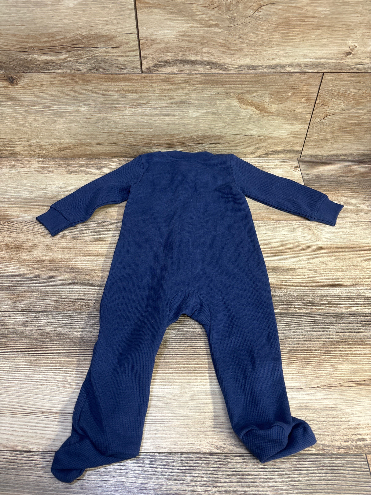 NWOT Child Of Mine Waffle Knit Sleeper Navy sz 6-9m