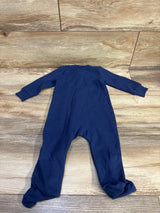 NWOT Child Of Mine Waffle Knit Sleeper Navy sz 6-9m