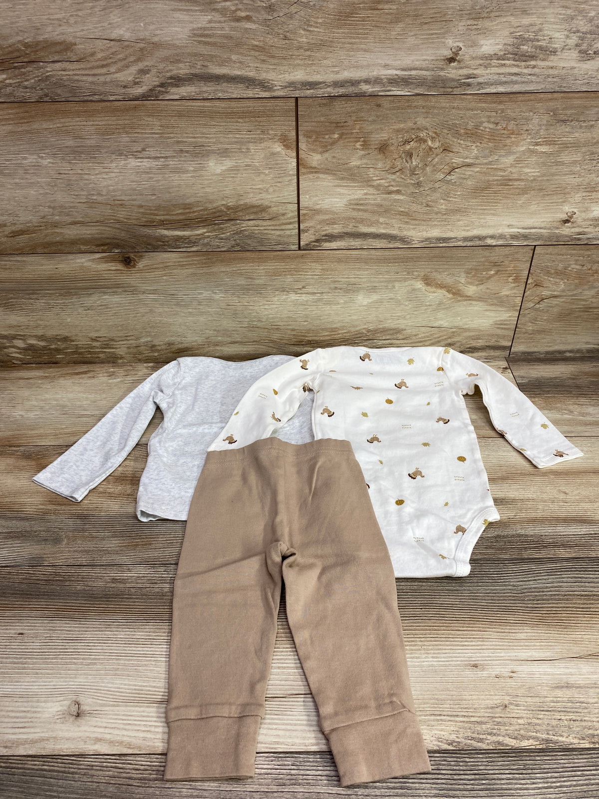 Just One You 3pc My First Thanksgiving Set White sz 12m