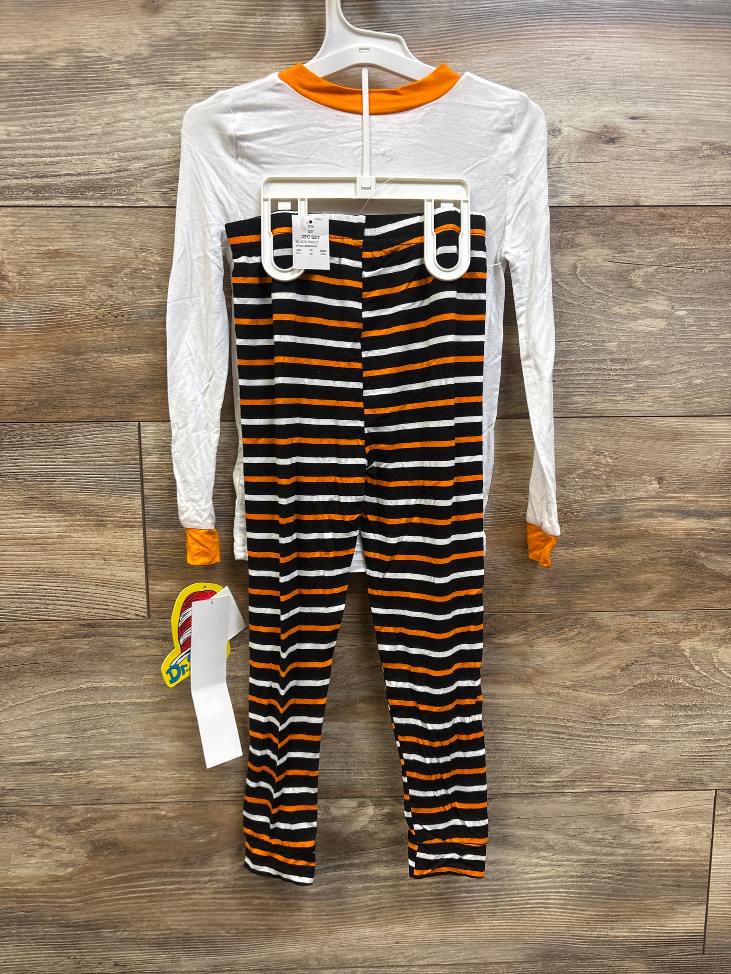 NEW Dr. Seuss Thing 1 Thing 2 Long Sleeve 2pc Viscose Snug Fit Pajama Set sz 5T