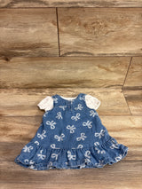 Nicole Miller 2pc Bodysuit & Skirtall Set White sz 0/3m