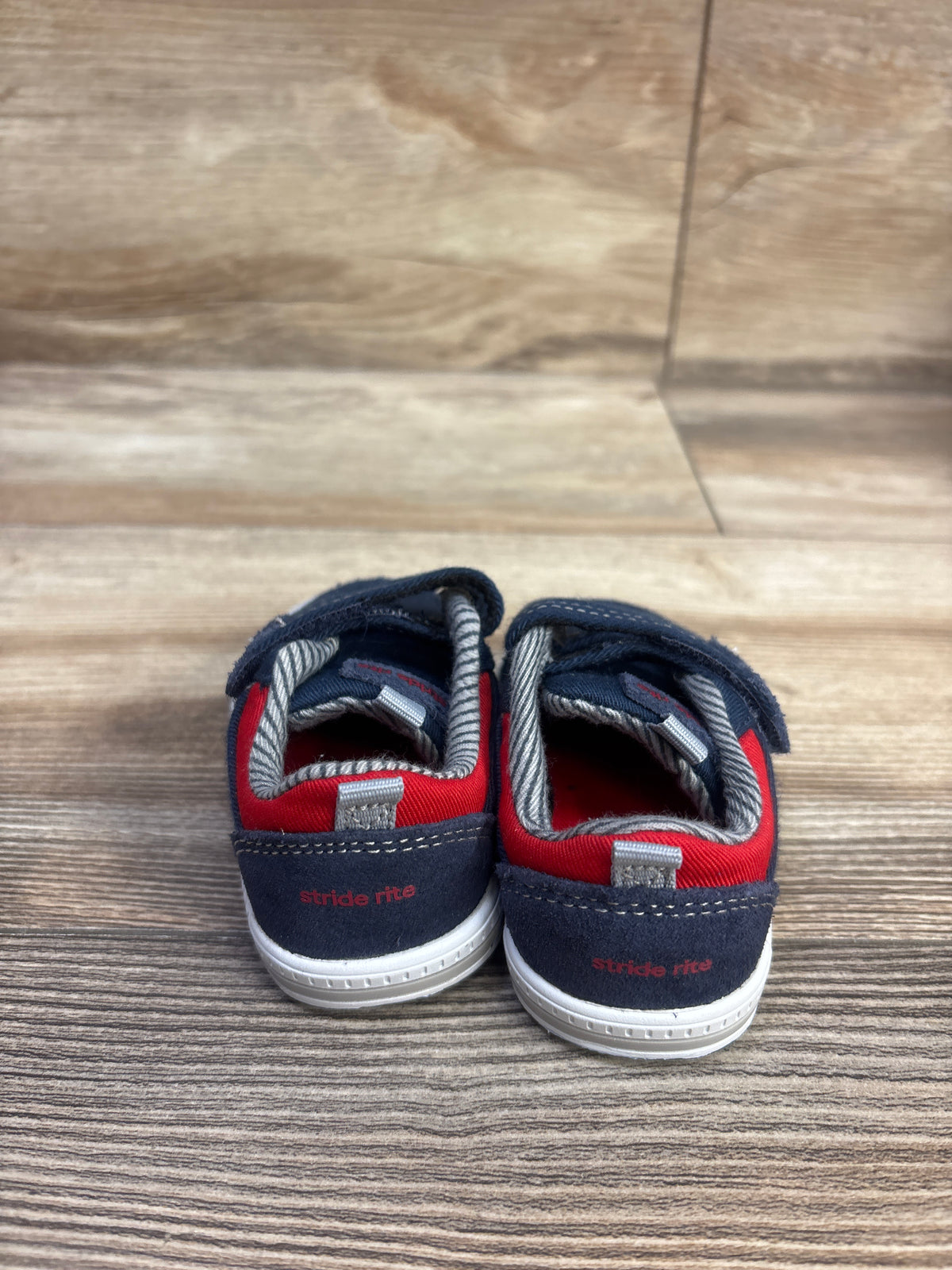 Stride Rite Logan Double Strap Sneakers Navy sz 4c