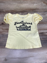 Disney Store Fantasyland Shirt Yellow sz 5T