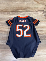 NFL Team Chicago Bears Retired #52 Khalil Mack Bodysuit Jersey sz 3-6m