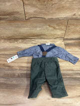 NEW Just One You 4pc Suspender Set Blue sz Newborn