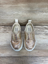 Toms Cordones Gold Crackle Foil Sneakers sz 6c