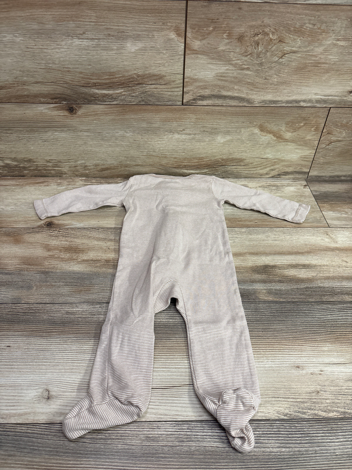 Just One You Striped Sleeper Tan sz 9m