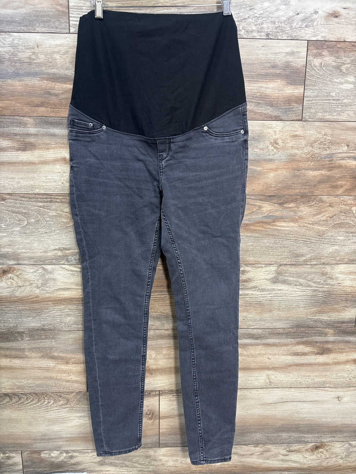 H&M Mama High Rib Super Skinny Jeans Grey sz Large
